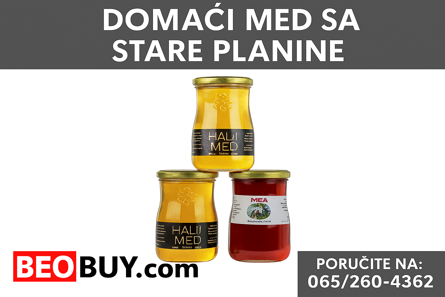 Domaci med sa Stare Planine - Prirodni domaci Bio Organski - Narucivanje Beograd