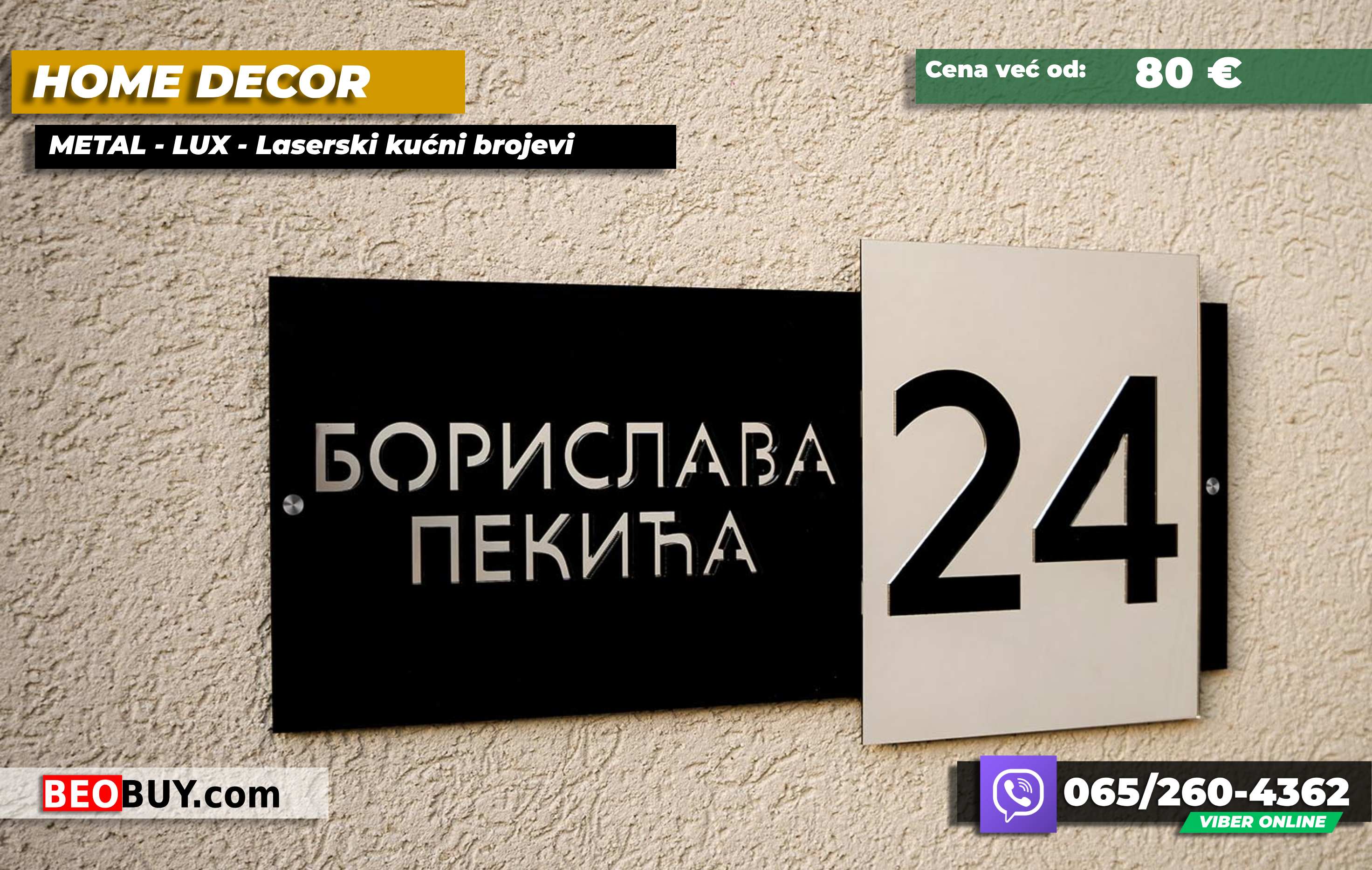 Wall art - Kucni broj - Modern&hellip;