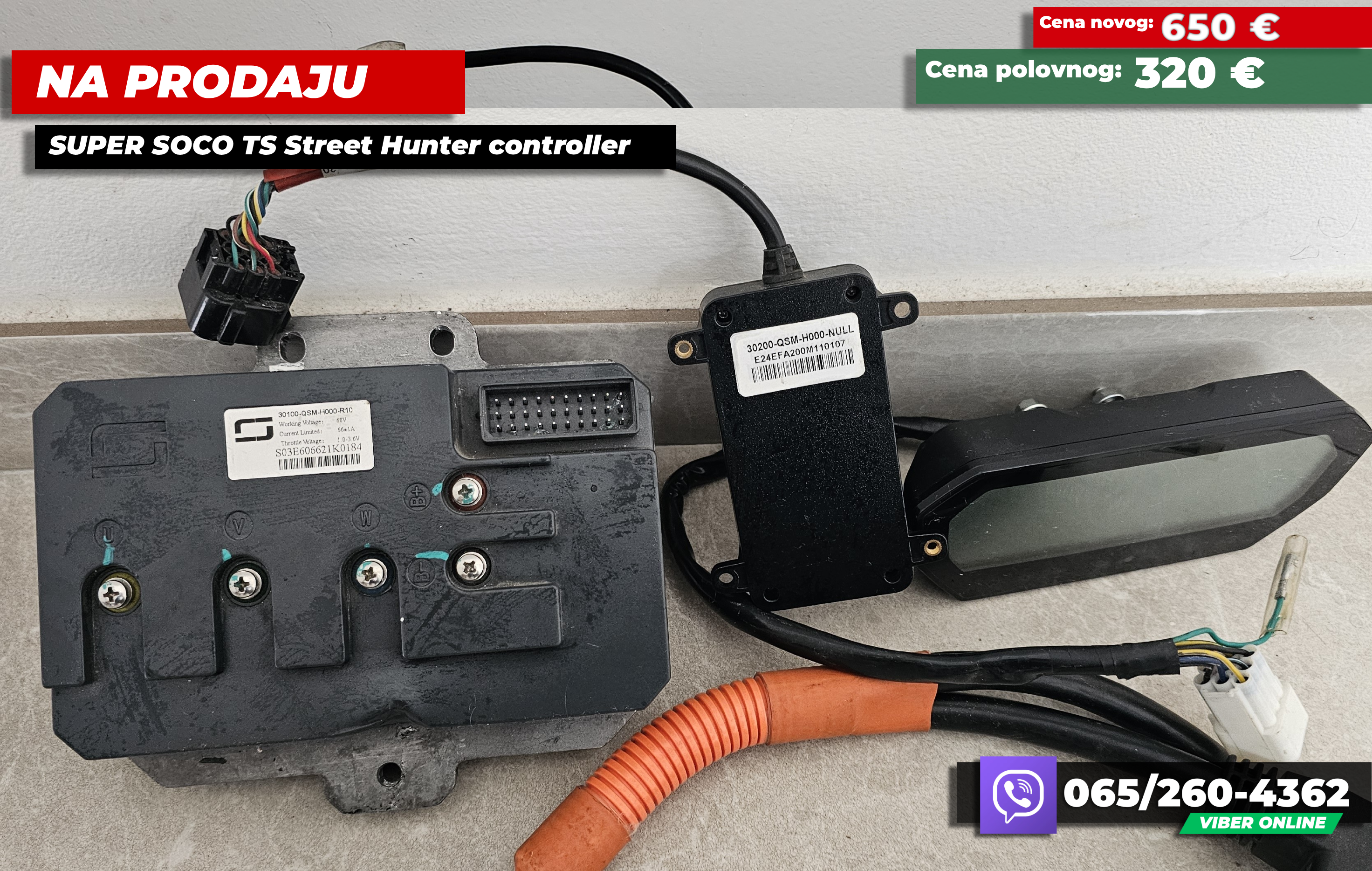 Beobuy - Mali oglasi - Na prodaju - Prodajem - Cena - NEW - Beobuy - Mali oglasi - Na prodaju - Prodajem - Cena - NEW for sale na prodaju super soco ts street hunter controller display cable and module close look serbia