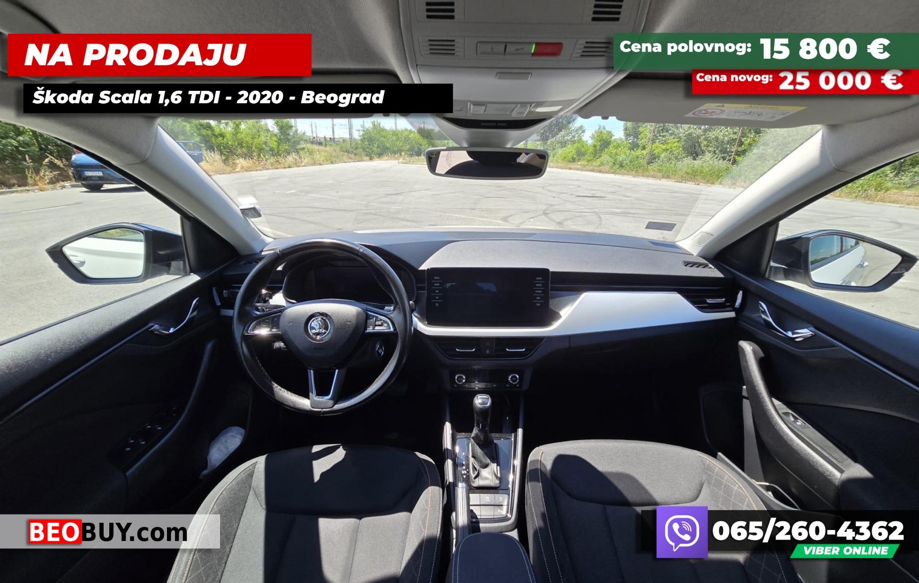 Beobuy - Mali oglasi - Na prodaju - Prodajem - Cena - NA PRODAJU - Skoda Scala - 1.6 TDI dizel - Automatic - Full oprema - Registrovan -Top stanje fenomenalno